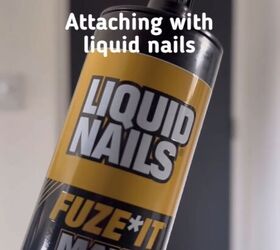 diy door upgrade, Liquid nails