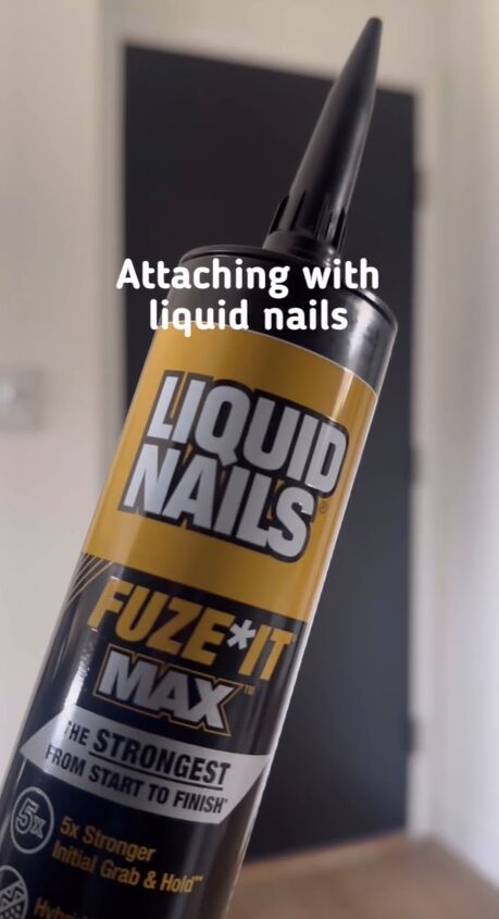 diy door upgrade, Liquid nails