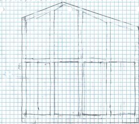 la gua completa para usar un distancimetro lser, Boceto de pared para a adir molduras de caja en papel cuadriculado