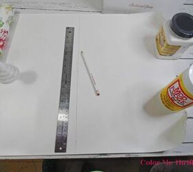 caja de cartn para vino con papel pintado, medir y cortar el papel pintado para el cambio de imagen de la caja de cart n