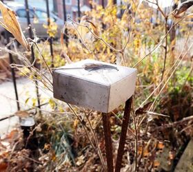 Concrete and Rebar Outdoor Solar Lights