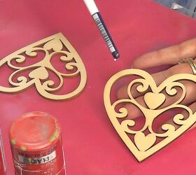 Posavasos de madera con corazón DIY | Manualidades de San Valentín