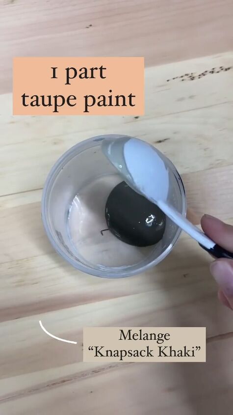 Preparing the paint mix