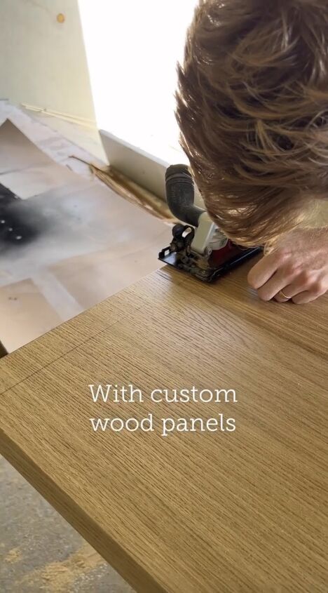 ikea godmorgon vanity hack, Cutting custom wood panels