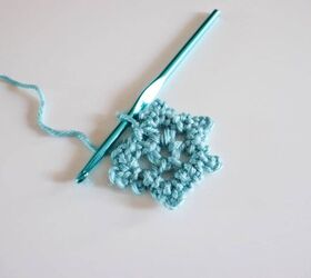 copo de nieve de ganchillo gratis, Proceso de copo de nieve a crochet