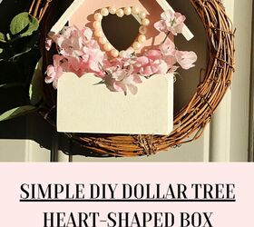 guirnalda de cajas en forma de corazn diy dollar tree