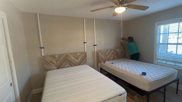 floor to ceiling headboard, Budget friendly headboard project