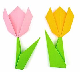 El Tulipán de Papel- ¡Una Sencilla Flor de Origami!