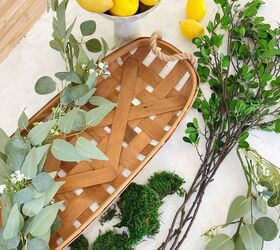 decoracin de primavera con un centro de mesa de limones