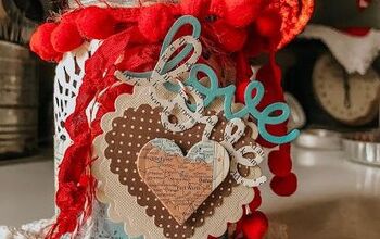 Crafting Memories: Vintage Ball Jar Valentine's Day Gift With a Handma
