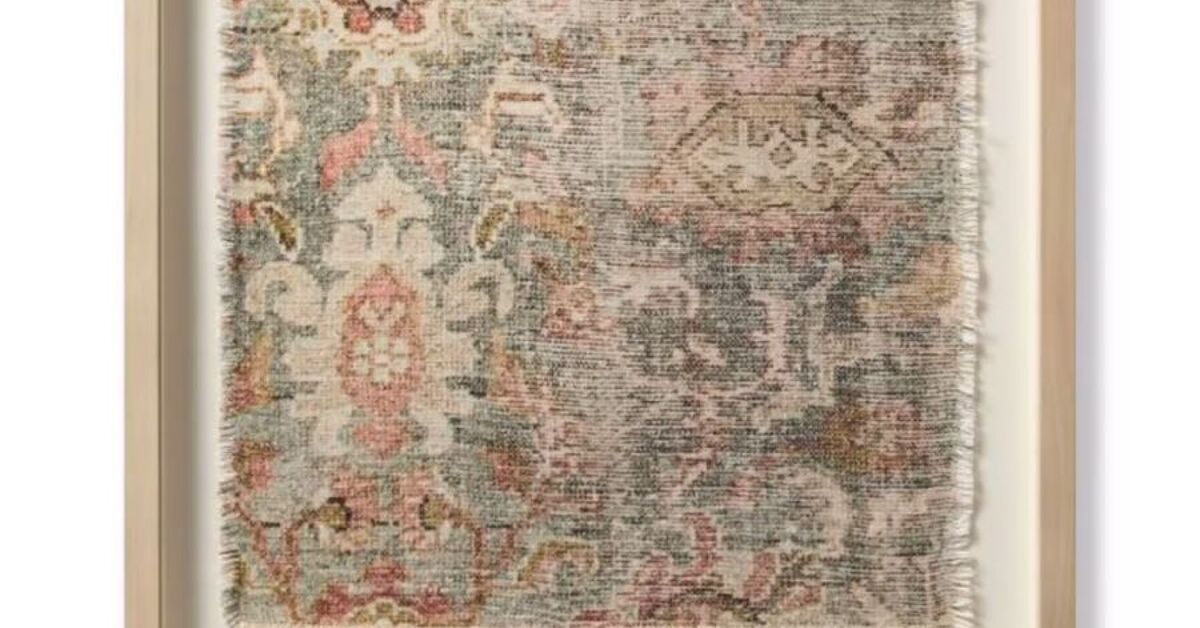 How to Frame a Rug in 3 Easy Steps to Create DIY Wall Art | Hometalk