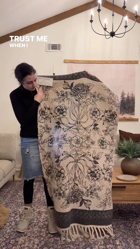 How to Frame a Rug in 3 Easy Steps to Create DIY Wall Art | Hometalk