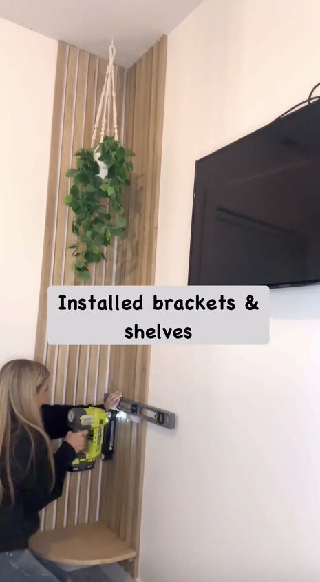 Installing the brackets and shelves