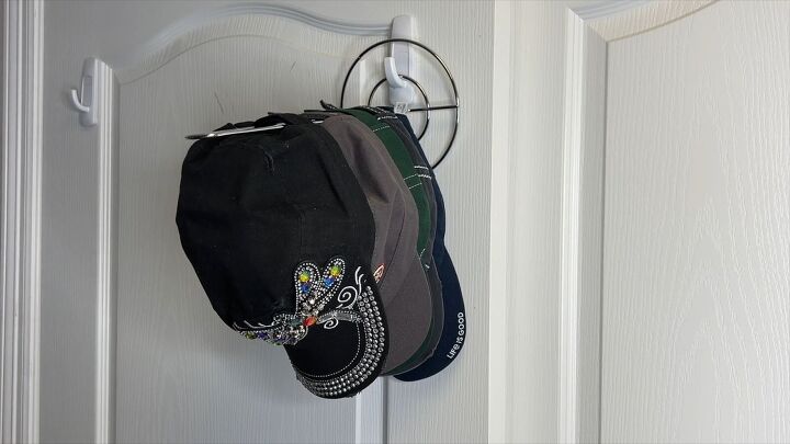 Paper towel holder hack for caps