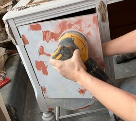 crear profundidad con pintura en un aparador antiguo