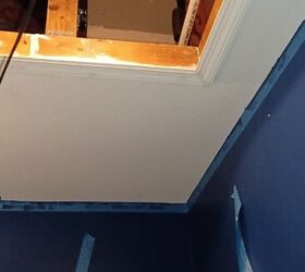 master closet actualizacin parte 1, Paredes y techo reci n pintados