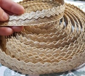 transformando un reciclable en una jardinera de estilo boho, Sombrero de Paja Desmontado