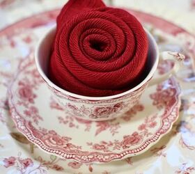 eleva tu mesa con un fcil doblado de servilletas de rosas para san valentn