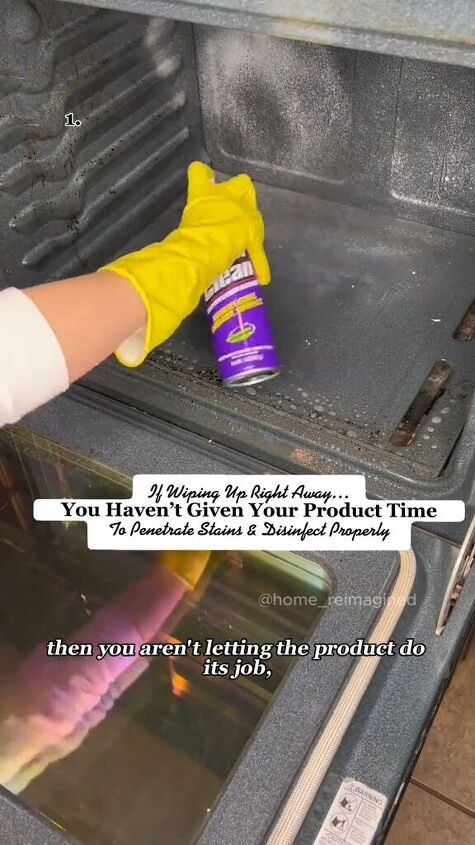 cleaning mistakes, Applying over cleaner