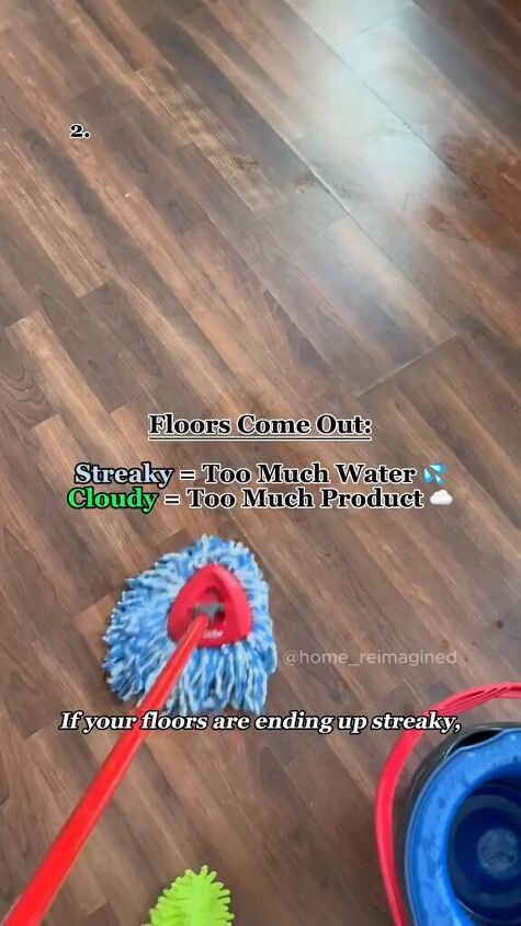 cleaning mistakes, Cloudy floors