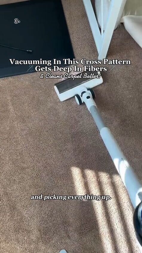 cleaning mistakes, Vacuuming in multiple directions