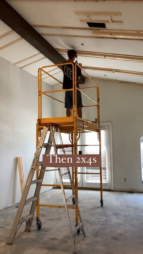 How to Install a DIY Wood Beam Ceiling, Step by Step | Hometalk