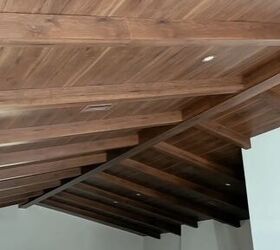 wood beam ceiling, DIY wood beam ceiling