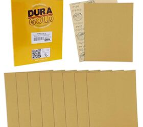 diy decoracin de san valentn, Hojas de papel de lija dorado de 9 x 11 grano 150 caja de 10