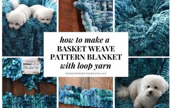 How to Make an Easy Basket Weave Pattern Blanket With Loop Yarn