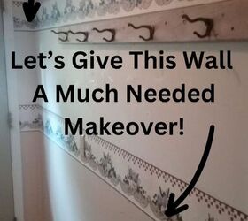 dmosle a esta pared un cambio de imagen muy necesario, drywall con papel pintado anticuado frontera