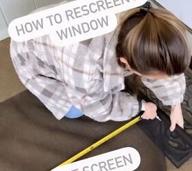 how to rescreen a window, Cutting the screen material