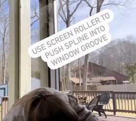 how to rescreen a window, Installing the screen material