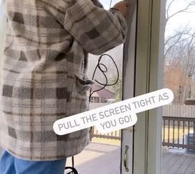 how to rescreen a window, Pulling the screen tight