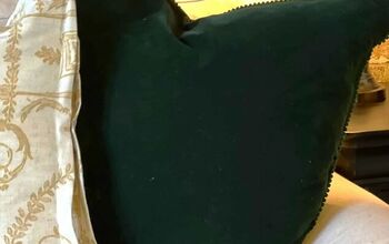 Como fazer lindas almofadas de veludo verde com enfeites - perfeitas para presentear