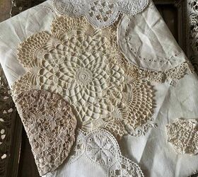 obra de arte enmarcada doily diy, obra de arte enmarcada DIY