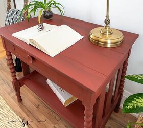 cmo pintar estilo rstico cambio de imagen de mesa roja
