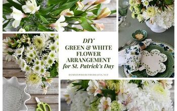 DIY Green and White Flower Arrangement for St. Patrick’s Day