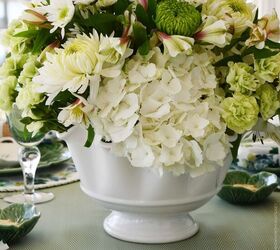 diy arreglo floral verde y blanco para el da de san patricio
