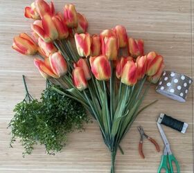 cmo hacer una corona de zanahorias con flores primaverales