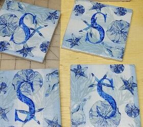 posavasos personalizados con azulejos de cermica y servilletas