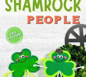 diy shamrock pocket people patrn gratis