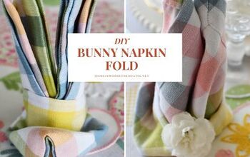 DIY Bunny Napkin Fold for Spring or Easter