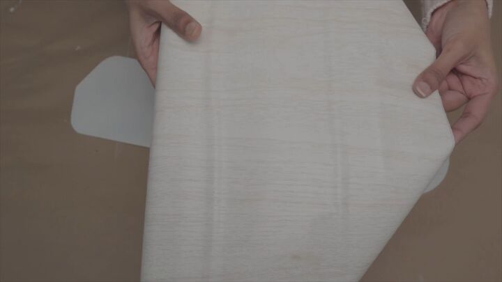 Contact paper with a wood grain pattern