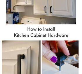 cmo reemplazar los herrajes de los gabinetes de cocina, how to install kitchen cabinet hardware