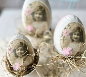 decoracin diy de huevos de pascua con motivos de casita de nia
