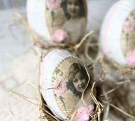 decoracin diy de huevos de pascua con motivos de casita de nia