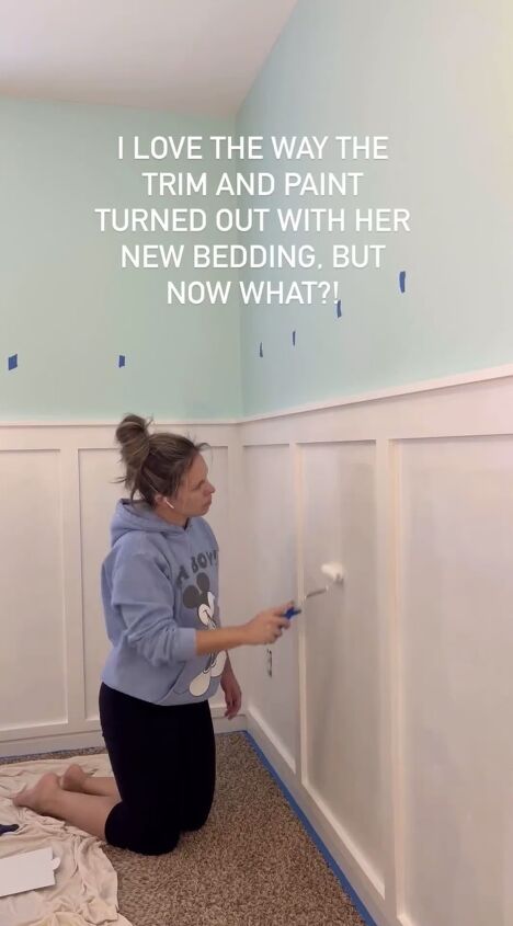 frozen bedroom ideas, Painting the board and batten