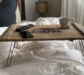 Crafting your own bed table or bed tray couldn't be simpler or more affordable.