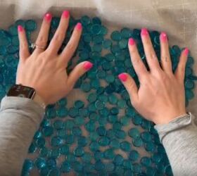 She bakes dollar store gems and then dumps them in ice water for this incredible idea