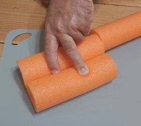 Cut smaller pieces from the pool noodle